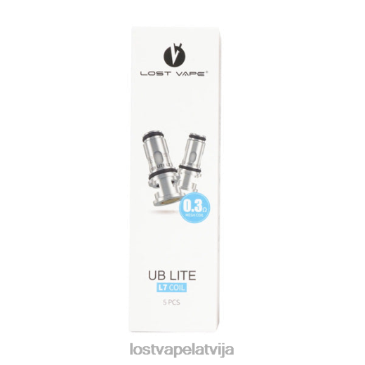 Lost Vape UB Lite spoles (5 iepakojumi) l7 0,3 omi spole HLTZB120 Lost Vape Flavors